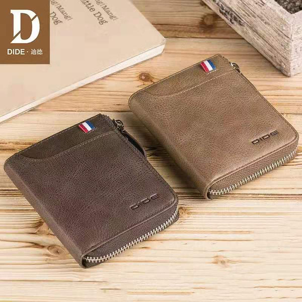 DIDE Large Capacity Zipper PU Leather Wallet