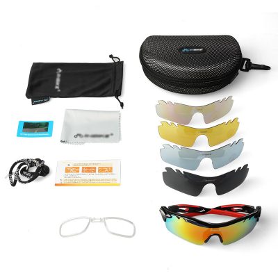 Oakely Polarized Sports Sun Glasses with 5 Lens Kit