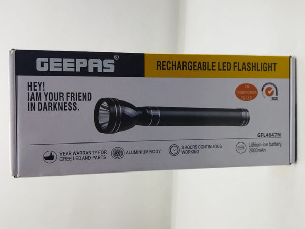 Geepas Rechargeable LED Flashlight