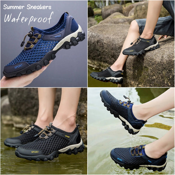 Mens Summer Mesh Breathable Comfortable Waterproof Sandal Sneakers Shoes