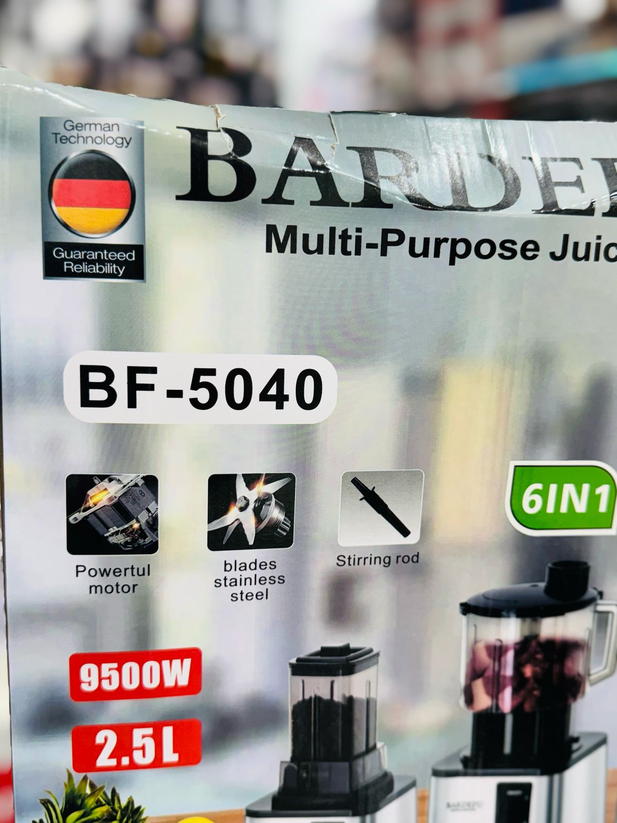 Bardefu 6-in-1 Multipurpose Blender - German Lot