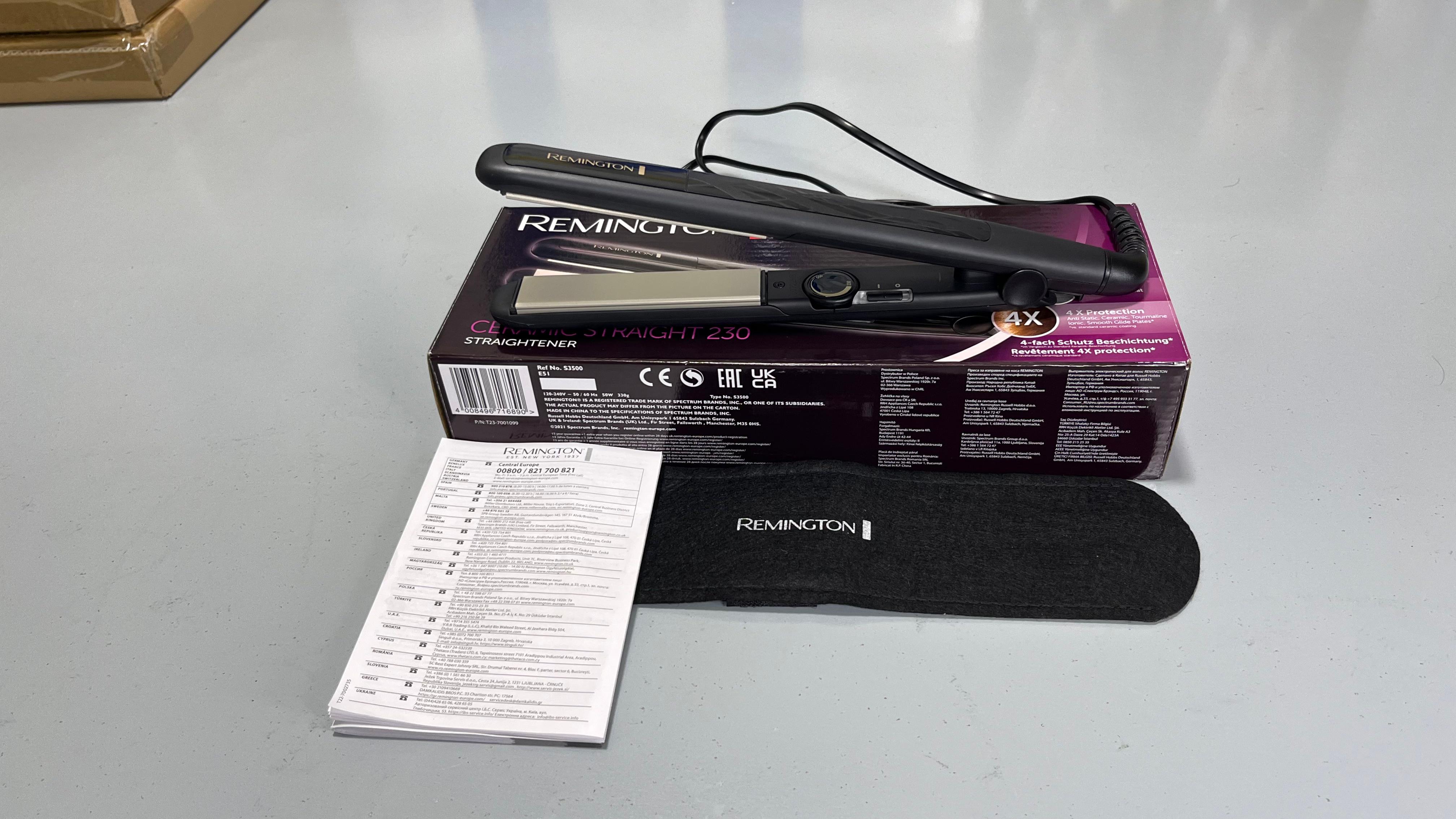 Remington Ceramic Straight 230 Hair Straightener Model $3500