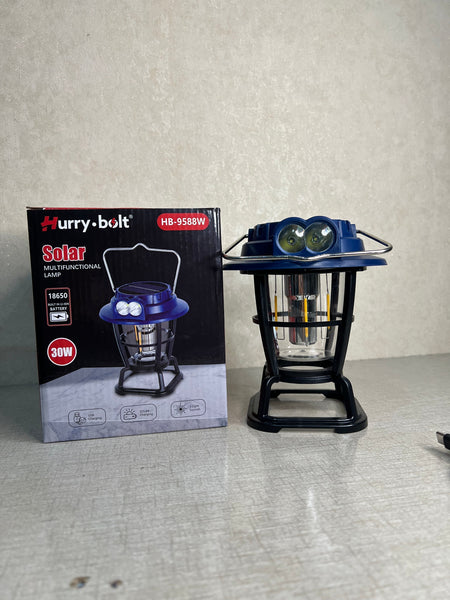 Hanif Trades Hurrybolt 30W Multifunction Solar Lamp