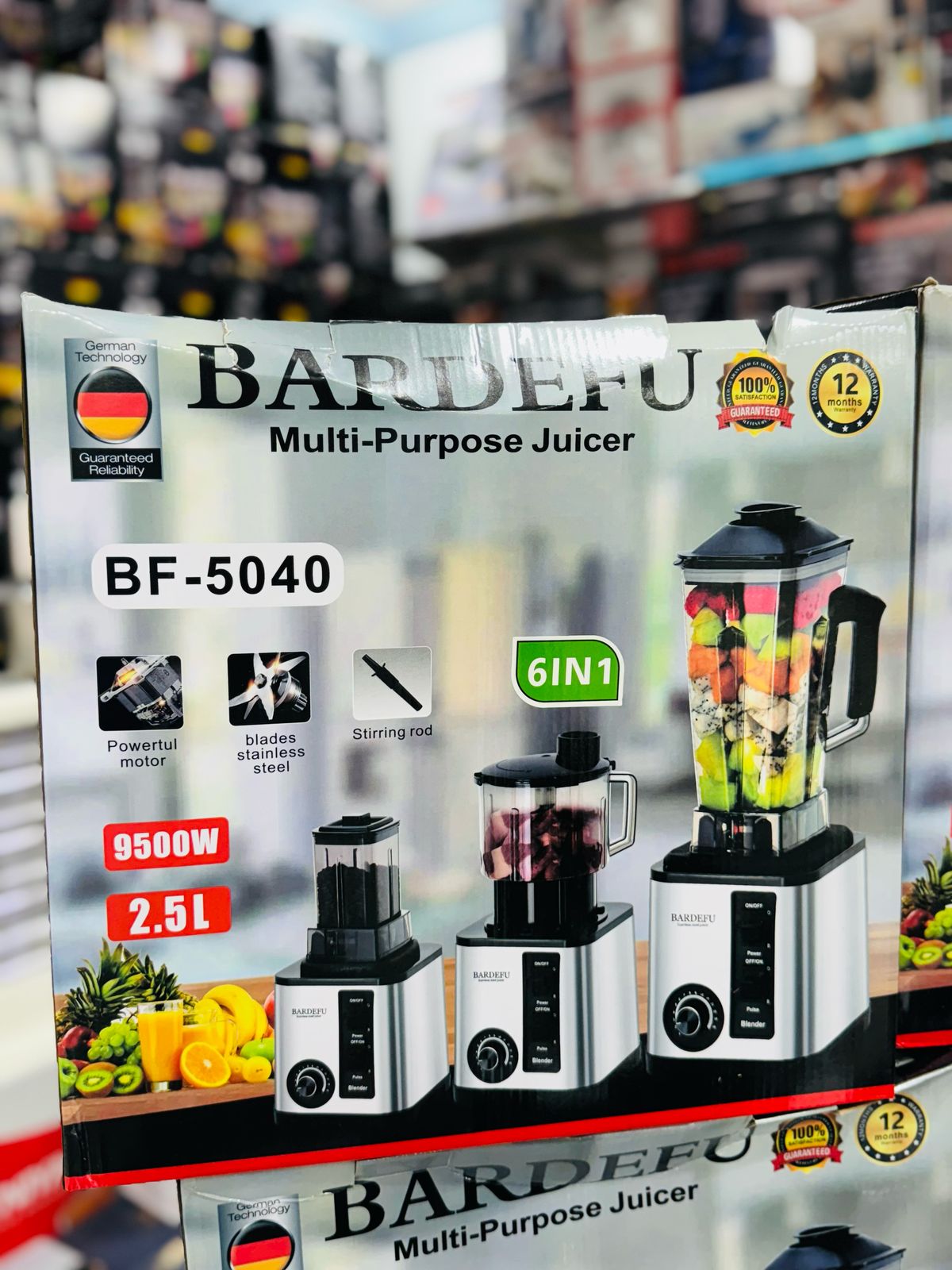 Bardefu 6-in-1 Multipurpose Blender - German Lot