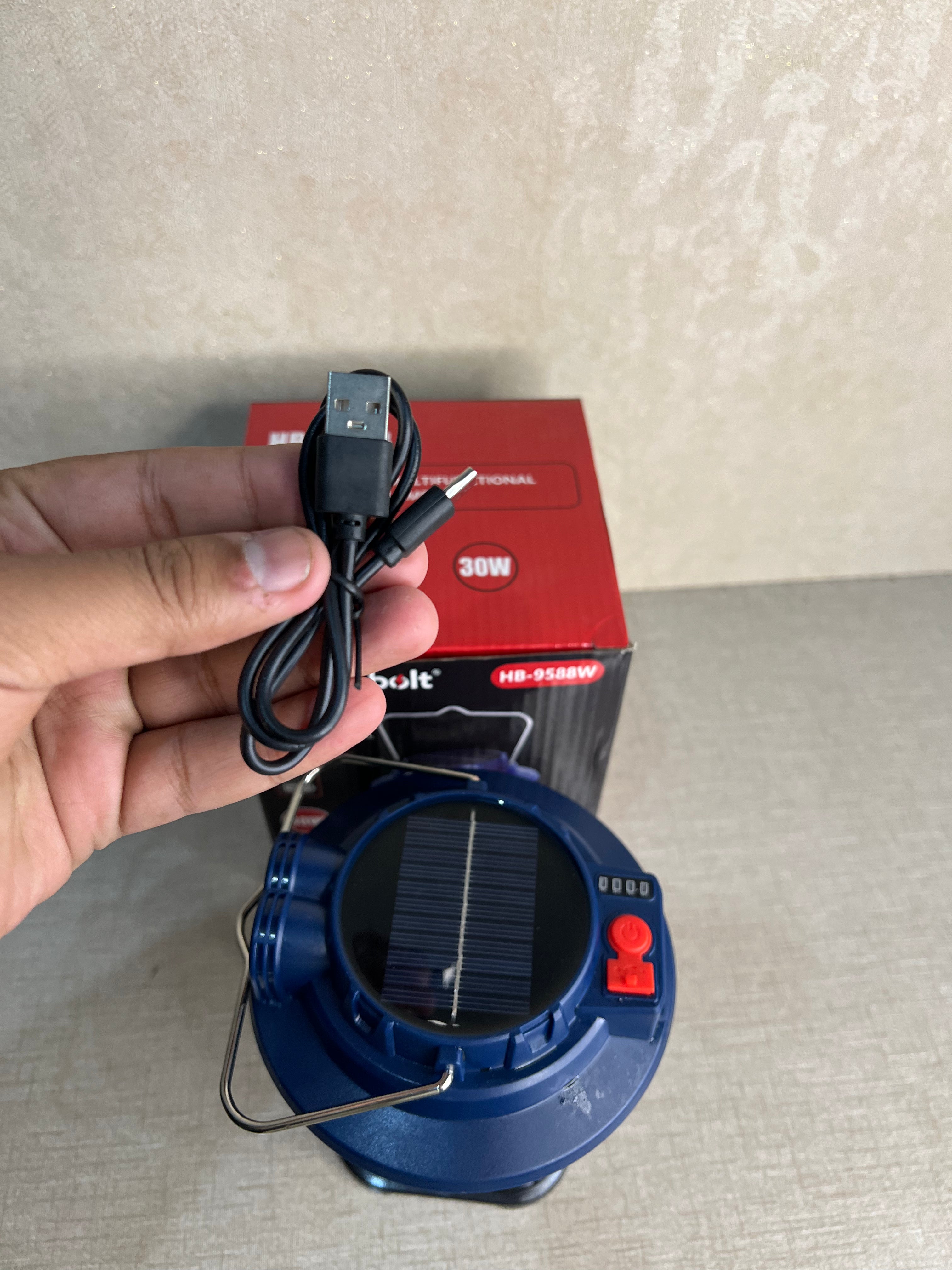 Hanif Trades Hurrybolt 30W Multifunction Solar Lamp