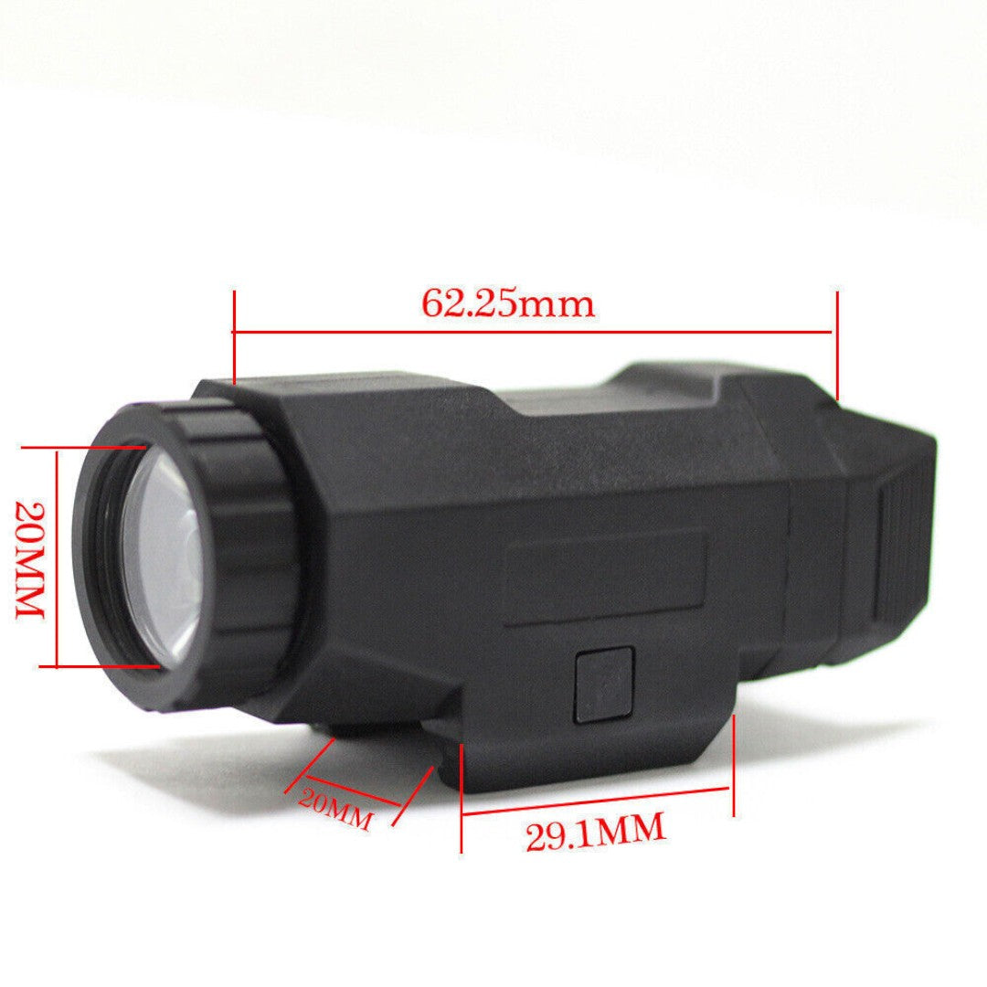 Tactical 200 Lumen LED White Flashlight /Stroboscopic 1PC