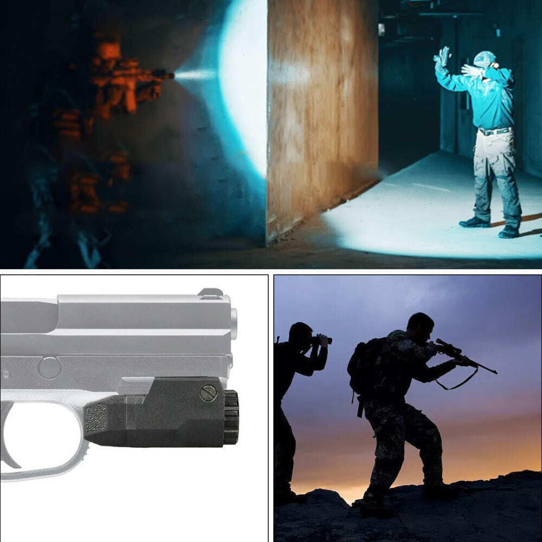 Tactical 200 Lumen LED White Flashlight /Stroboscopic 1PC