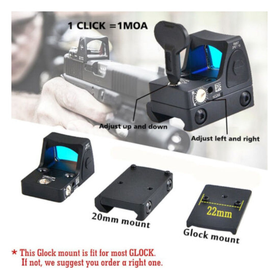 Adjustable RMR Red Dot Sight Rifle Scope