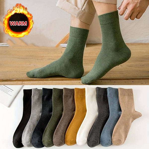 Winter Warm Causal Business Breathable Crew Trendy Fleece Socks