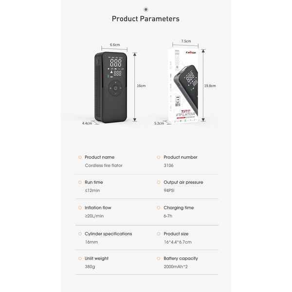 Carsun Tire Inflator & Powerbank