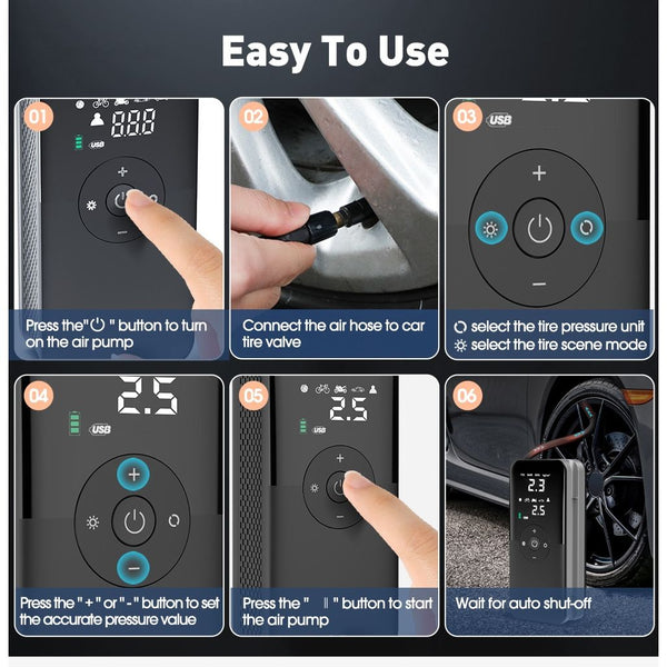 Carsun Tire Inflator & Powerbank