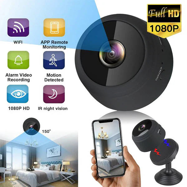 Hanif Trades A9 1080P HD Mini Camera WIFI Magnet Smart Wireless Camcorder Home Security P2P Night Vision Motion Detection Cam